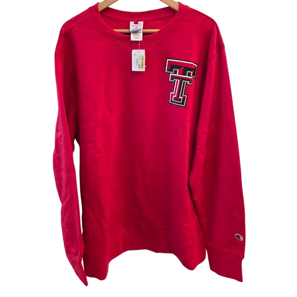 NWT Champion NCAA Texas Tech Red Raiders Sweatshirt -Men's Size XL - Red